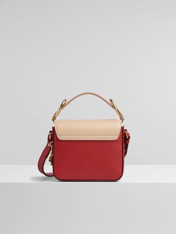 Mini Bolsos Mujer Chloé C Rojas Rosas Suede PODE83546